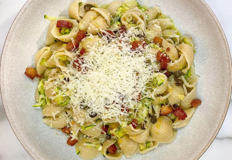 Courgette pasta